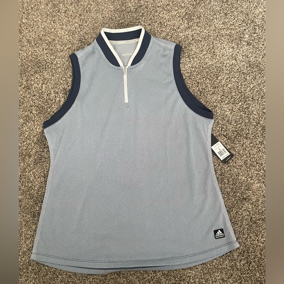 Adidas Tops - Adidas Sleeveless Athletic Polo